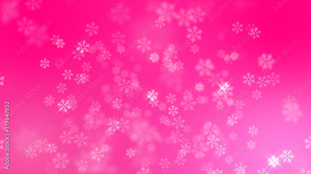 Pink snowflakes background. Happy New Year celebration Pink snowflakes background. Happy New Year celebration