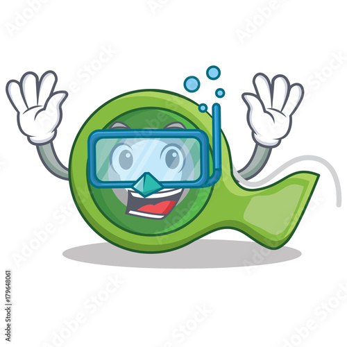 Diving adhesive tape character cartoon