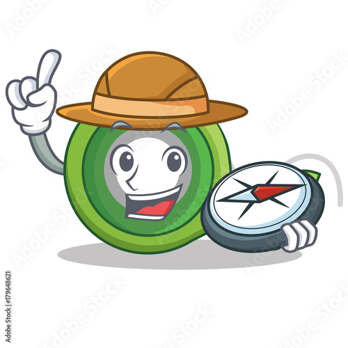 Explorer adhesive tape character cartoon