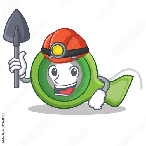 Miner adhesive tape character cartoon