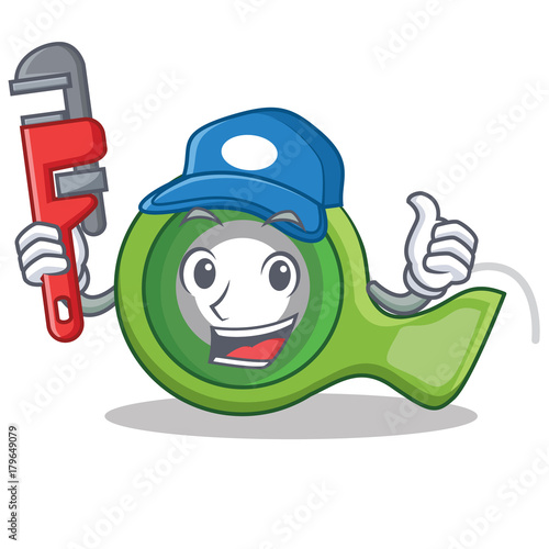 Plumber adhesive tape character cartoon