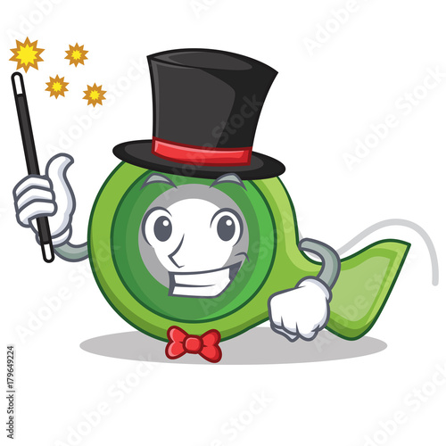 Magician adhesive tape character cartoon