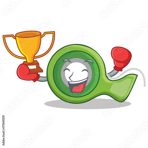 Boxing winner adhesive tape character cartoon