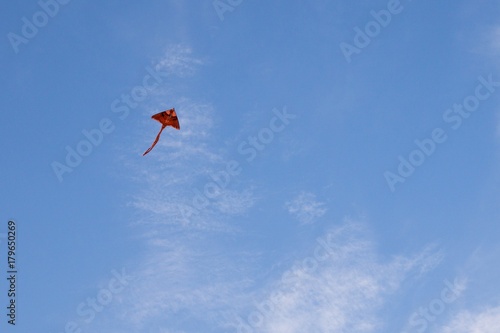 Flying kite on the sky. Slovakia photo