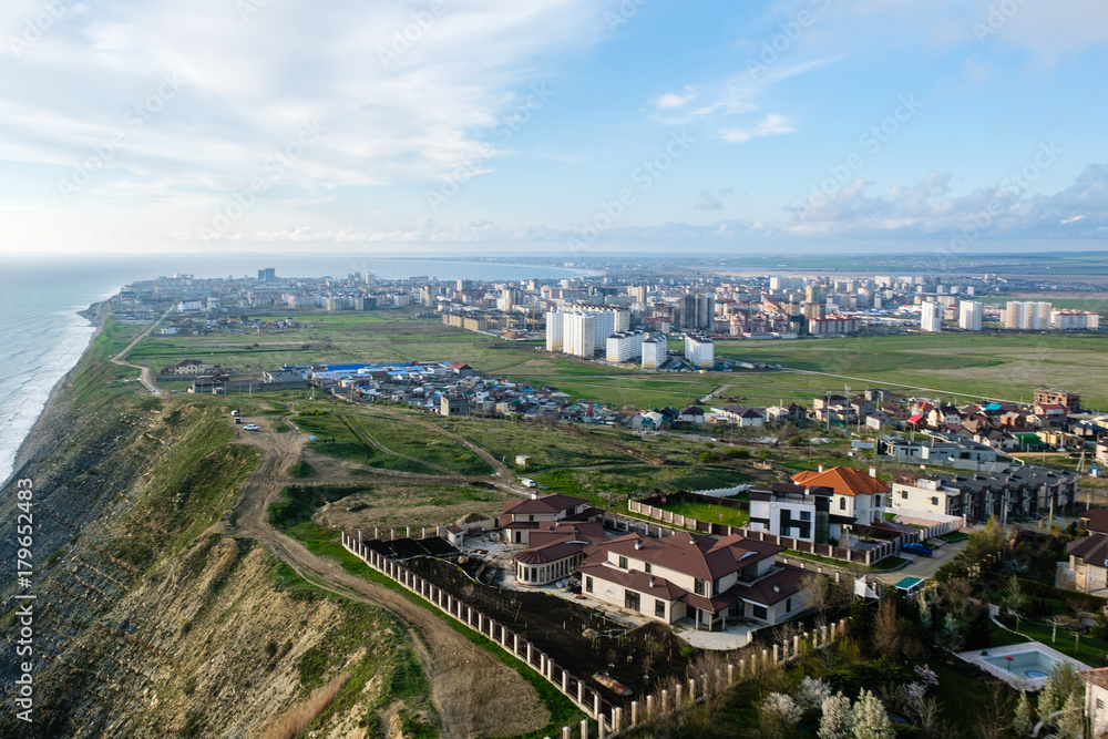 Beautiful view of the city of Anapa