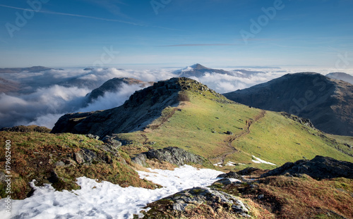 Looking above the clouds from Beinn Ime