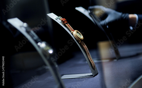 vintage watch in shop