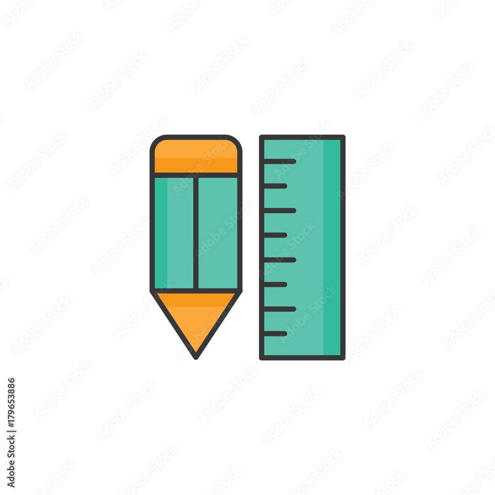 Pensil icon office work vector design illustration Pensil icon office work vector design illustration