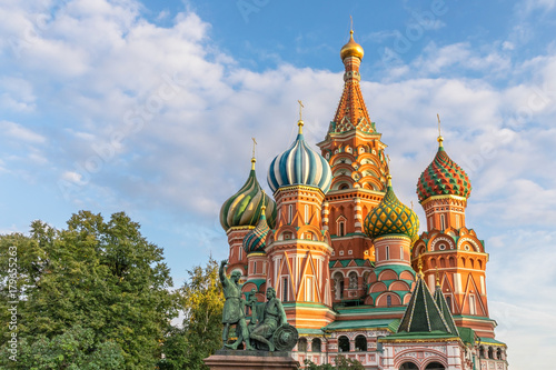 The famous Cathedral of St. Basil the Blessed, located on the Red Square in Moscow, Russia