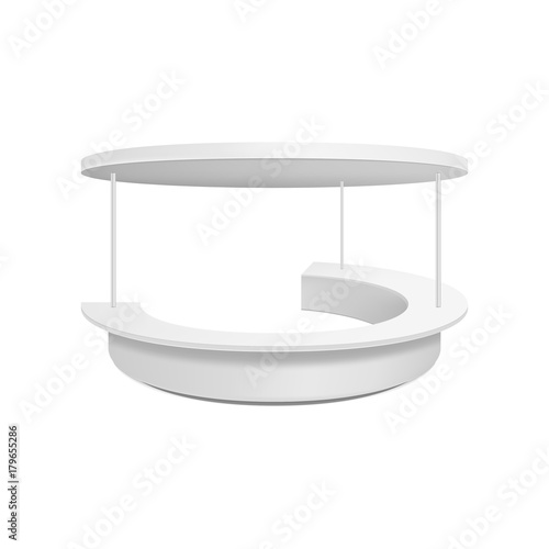 Empty retail stand. Illustration isolated on white background. Graphic concept for your design