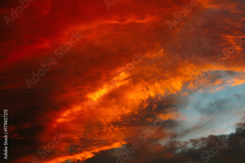 Red Sunset Clouds © AnnaPa