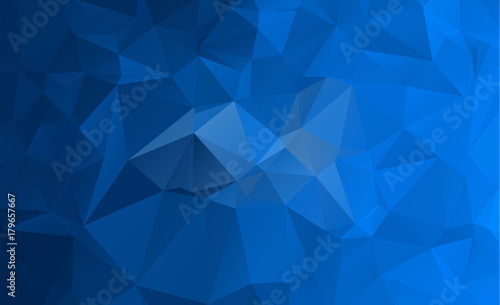 Blue Light Polygonal Low polygon Triangle Pattern Background