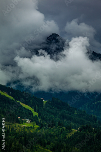 austrian cloudy mountain