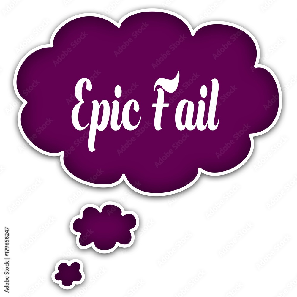 EPIC FAIL on magenta thought cloud. EPIC FAIL on magenta thought cloud.