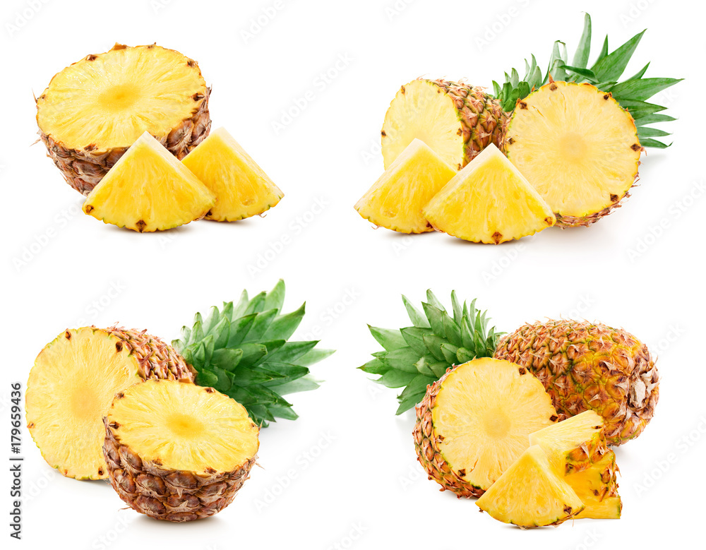 pineapple isolated on white StockFoto Adobe Stock
