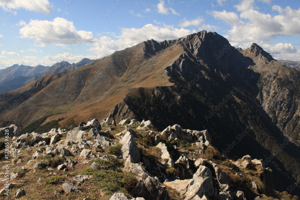 Alpine Landschaft am Monte Berlinghera (Comer See)