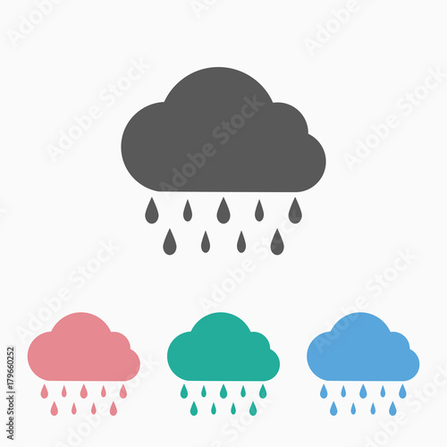cloud rain icon