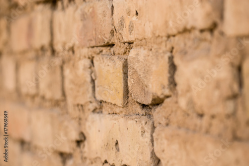 Brick wall in the house as an abstract background