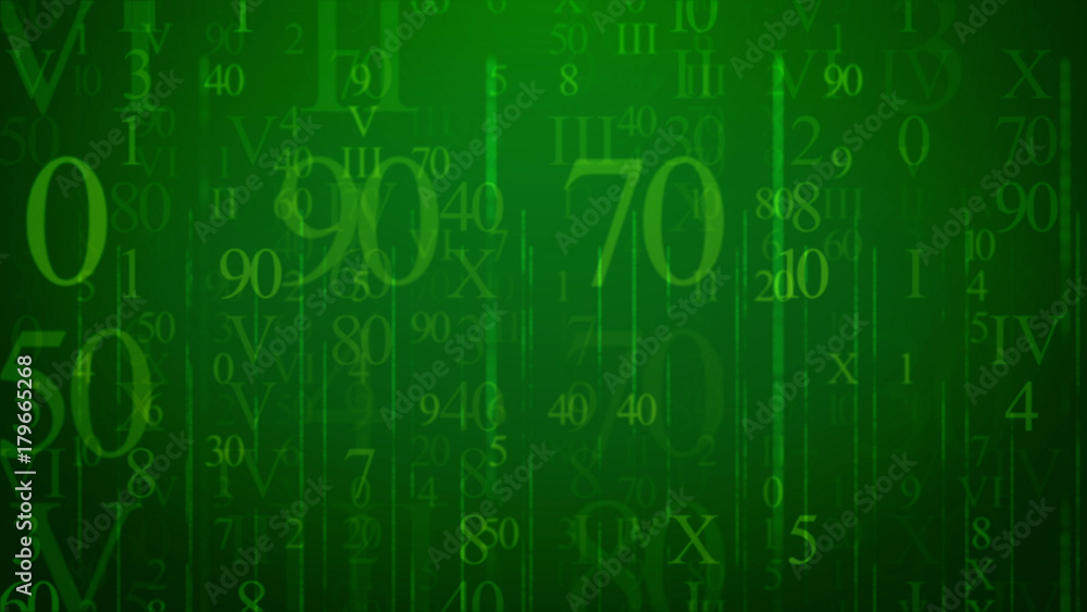 Abstract cyber letters illustration Abstract cyber letters illustration