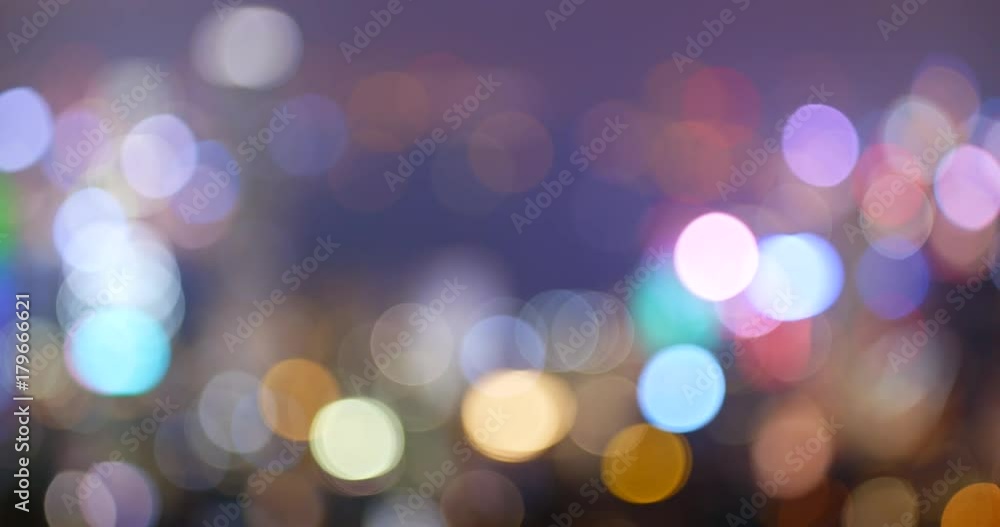 Blurry view of Hong Kong city at night Blurry view of Hong Kong city at night