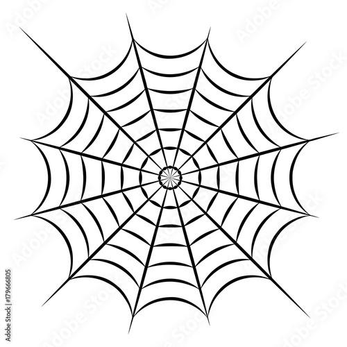 Gray cobweb icon. Vector illustration
