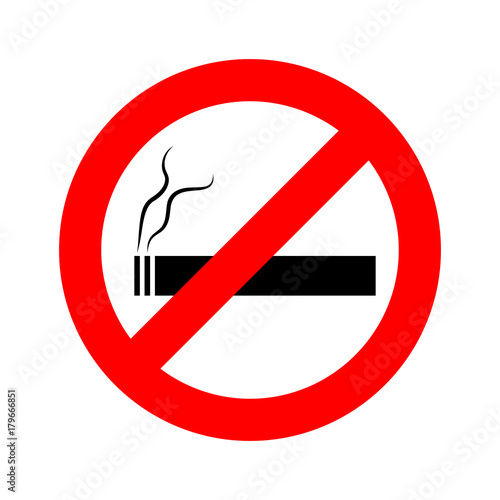 No smoking sign. Vector illustration