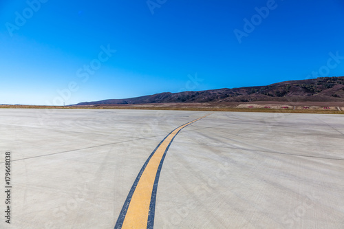 Airport under blue sky in China