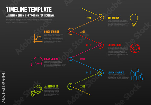 Vector Infographic timeline template