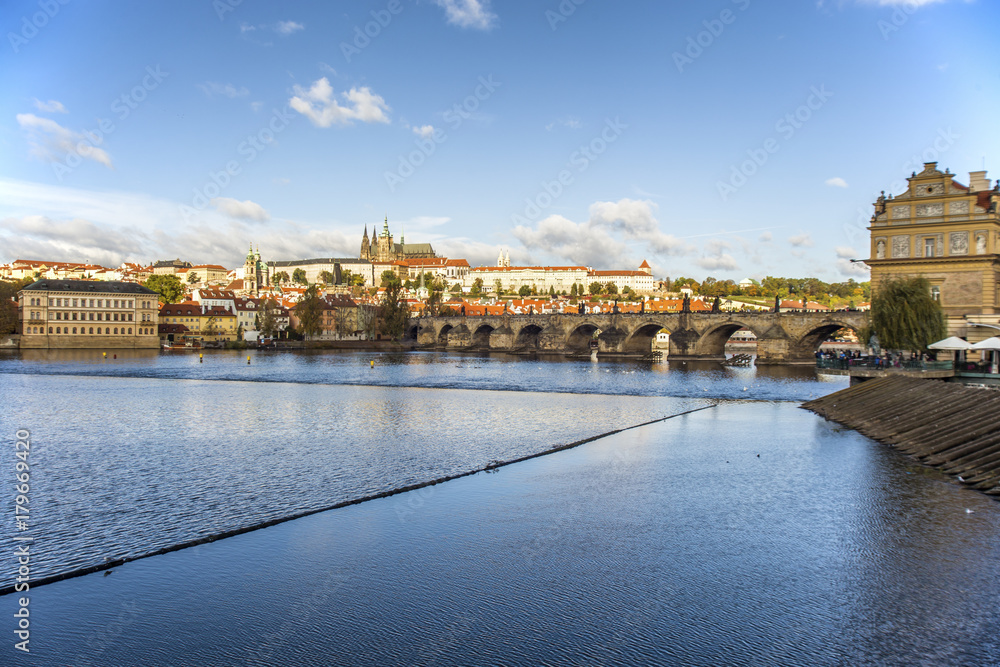 Beautiful cityscape in Prague