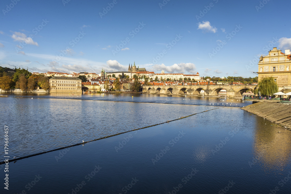 Beautiful cityscape in Prague