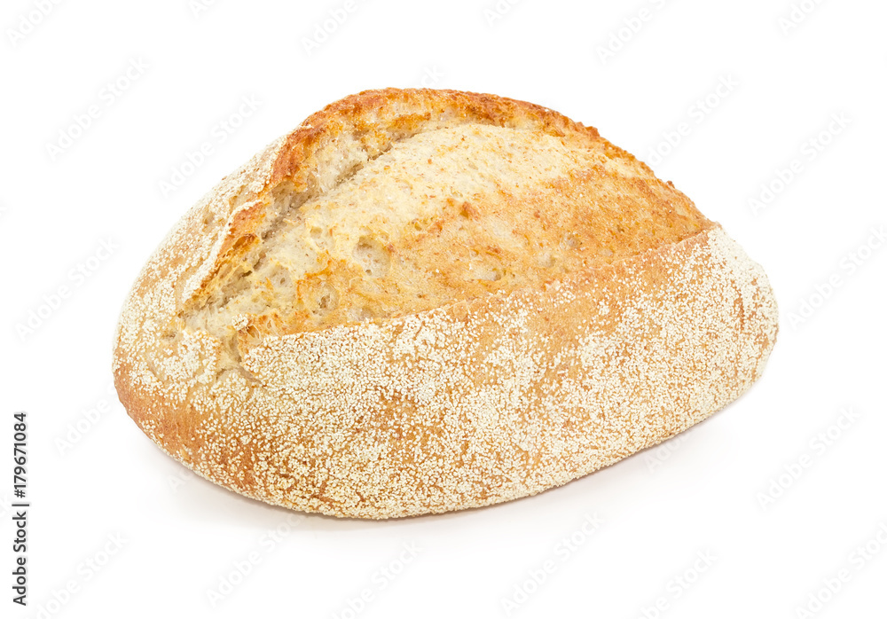Wheat sourdough bread with bran closeup Wheat sourdough bread with bran closeup
