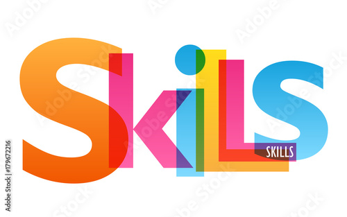 SKILLS Vector Letters Icon