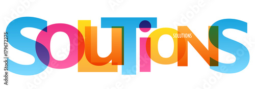 SOLUTIONS Vector Letters Icon