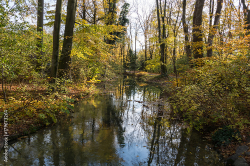 River in the Englischer Garten in Munich, Germany