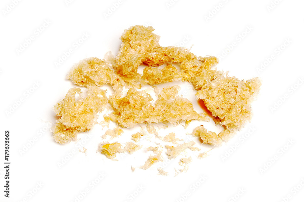 Edible bird's nest on white background Edible bird's nest on white background