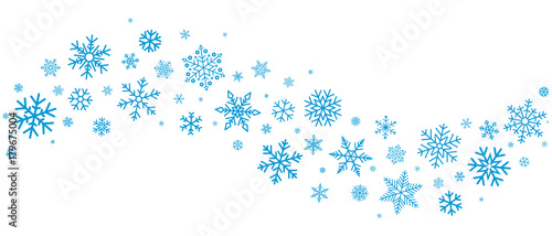 Snowflakes border
