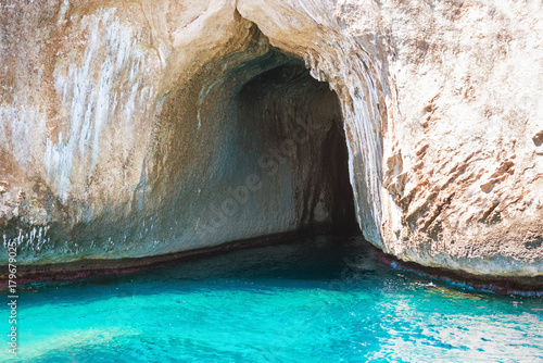 Sea cave in the mediterranean coast