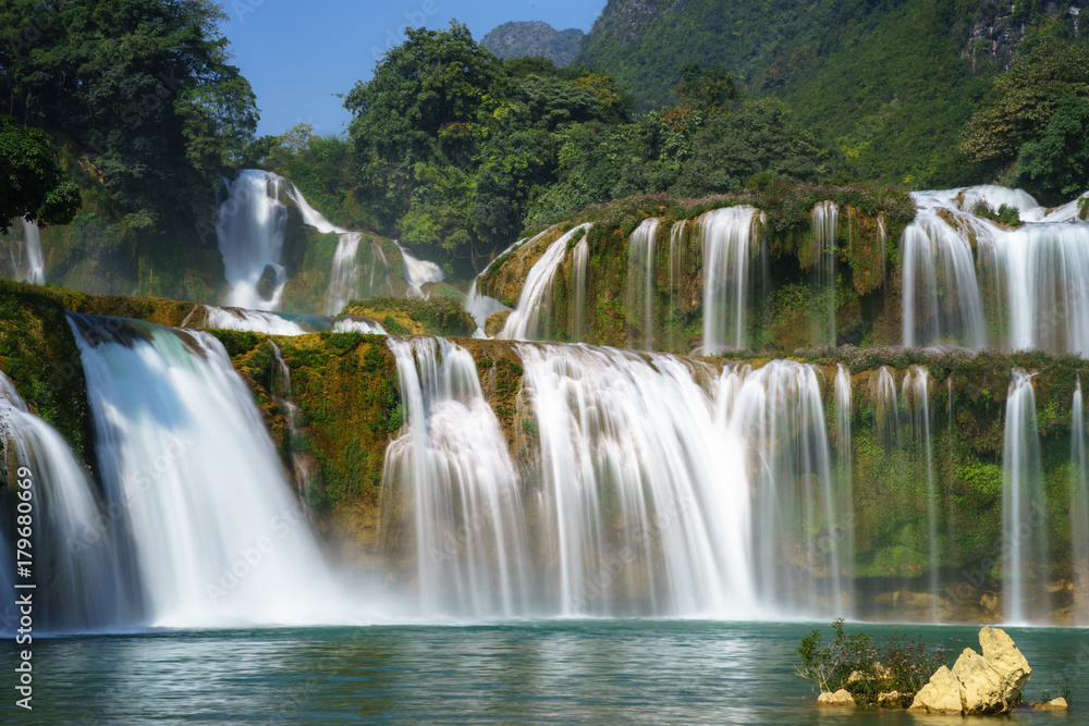 Ban Gioc waterfall in north of Vietnam.