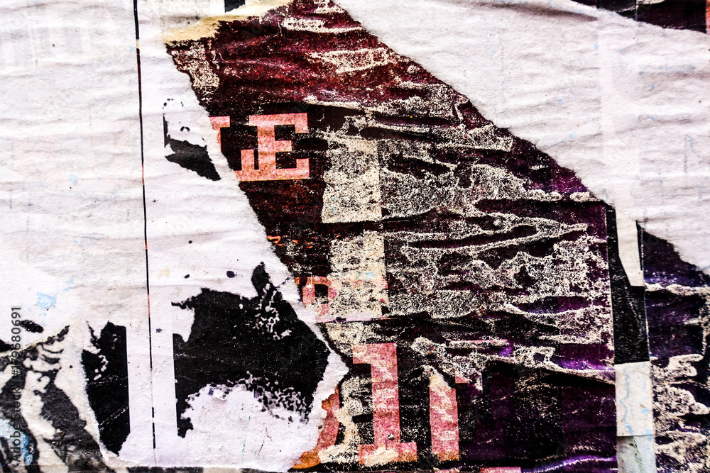 Fototapeta premium Old posters grunge textures and backgrounds