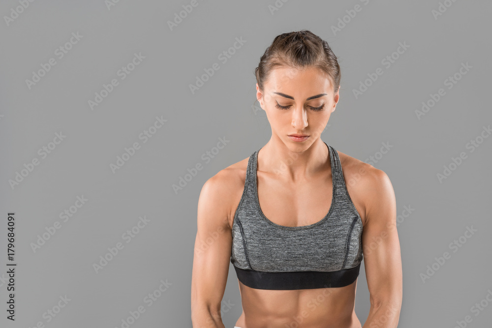 serious sportswoman serious sportswoman