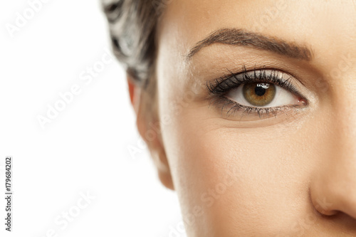 beautiful female brown eye