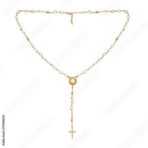 Wallpaper Mural gold chain on a white background Torontodigital.ca