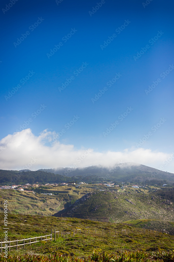 The beautiful hills on Cabo da Roca , Sintra, Portugal