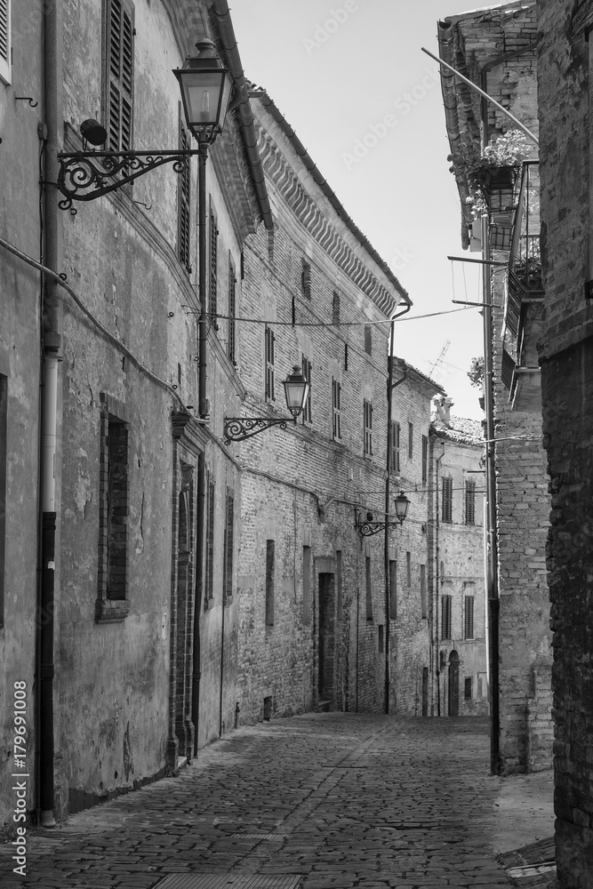 Montecassiano (Macerata, Marches, Italy), historic town