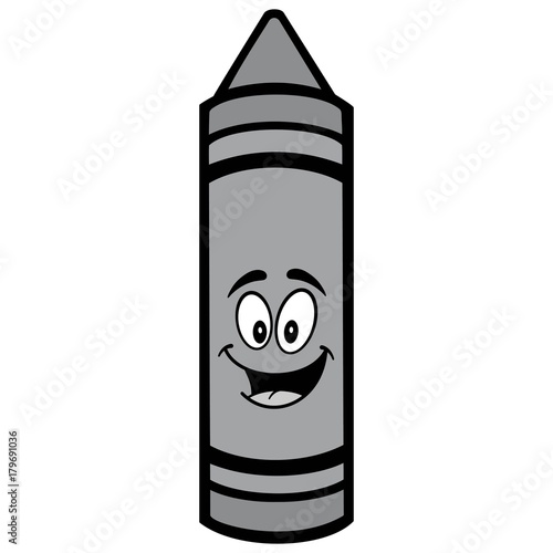 Foto Crayon Mascot Illustration