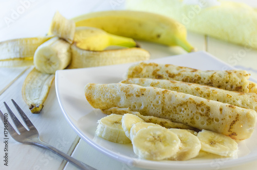 pancakes with cottage cheese and banana