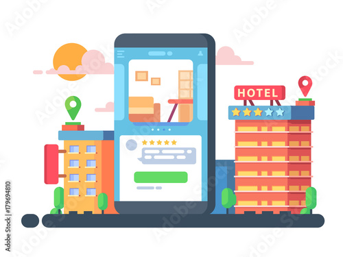 Smartphone application booking