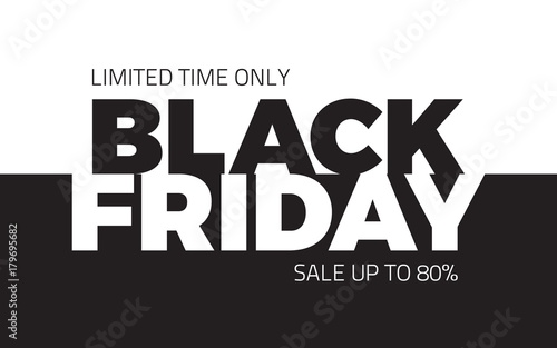 Black Friday Sale Shopping Vector Abstract Background photo