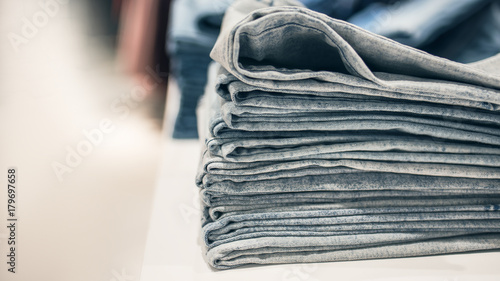 Shop of jeans clothes