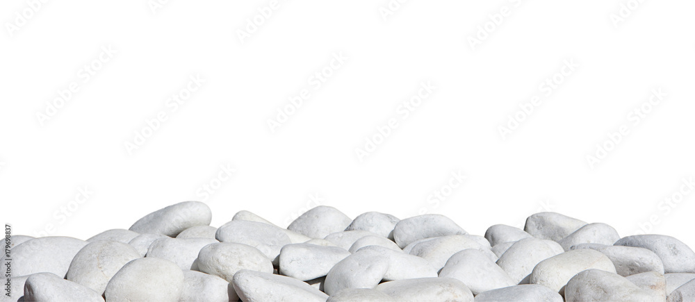 piedras blancas aisladas - obrazy, fototapety, plakaty 